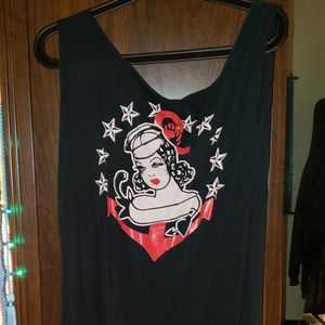 Sailor Jerry Style Tunic length Tee